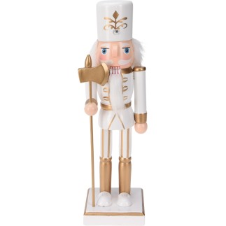 Nötknäppare Krona Guld Hatt Lilja Hatt Sten Hatt Guld Vit/Guld