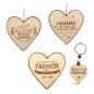 Nyckelring Best Friends Trä Hjärta Wooden Heart