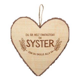 Hjärta Trä Syster