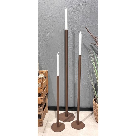 Ljusstake Golv Smide Rost 55 cm