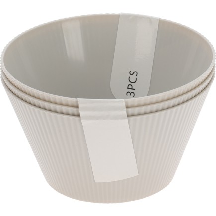 Skål Grå 3-pack Melamin