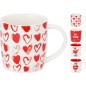 Mugg You and Me Vit/Röd