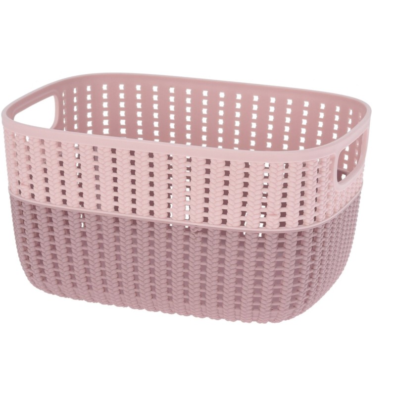 Korg Förvaring Beige Rosa Grå Grön Plast 22x28 cm Korg Förvaring Beige Rosa Grå Grön Plast 22x28 cm