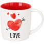 Mugg You and Me Vit/Röd