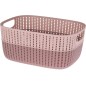 Korg Förvaring Beige Rosa Grå Grön Plast 38x28 cm