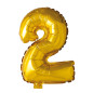 Ballong Siffra 2 Guld 86 cm