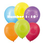 Ballong Födelsedag 2 år 6-pack Latex Mixade
