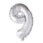 Ballong Siffra 9 Silver 86 cm Ballong Siffra 9 Silver 86 cm
