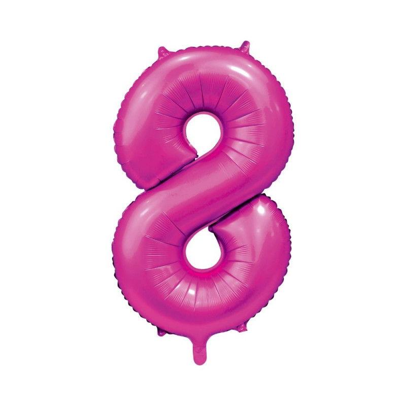 Ballong Siffra 8 Rosa 86 cm Ballong Siffra 8 Rosa 86 cm