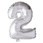 Ballong Siffra 2 Silver 86 cm Ballong Siffra 2 Silver 86 cm