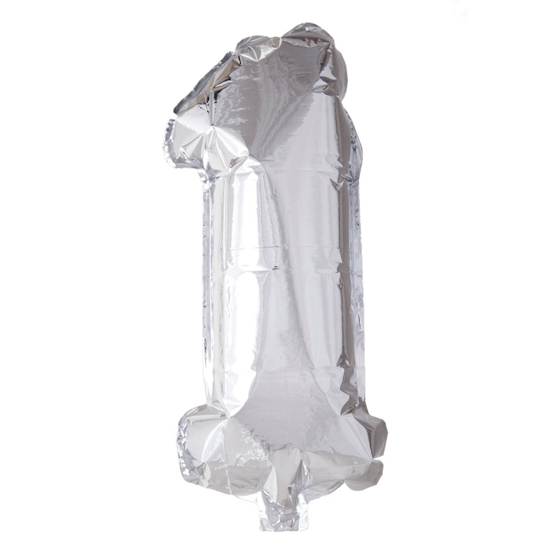 Ballong Siffra 1 Silver 86 cm Ballong Siffra 1 Silver 86 cm