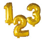 Ballong Siffra 6 Guld 86 cm
