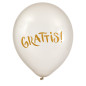 Ballong Grattis Vit Pearl 6-pack Latex Ballong Grattis Vit Pearl 6-pack Latex