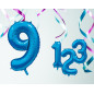 Ballong Siffra 9 Blå 86 cm Ballong Siffra 9 Blå 86 cm