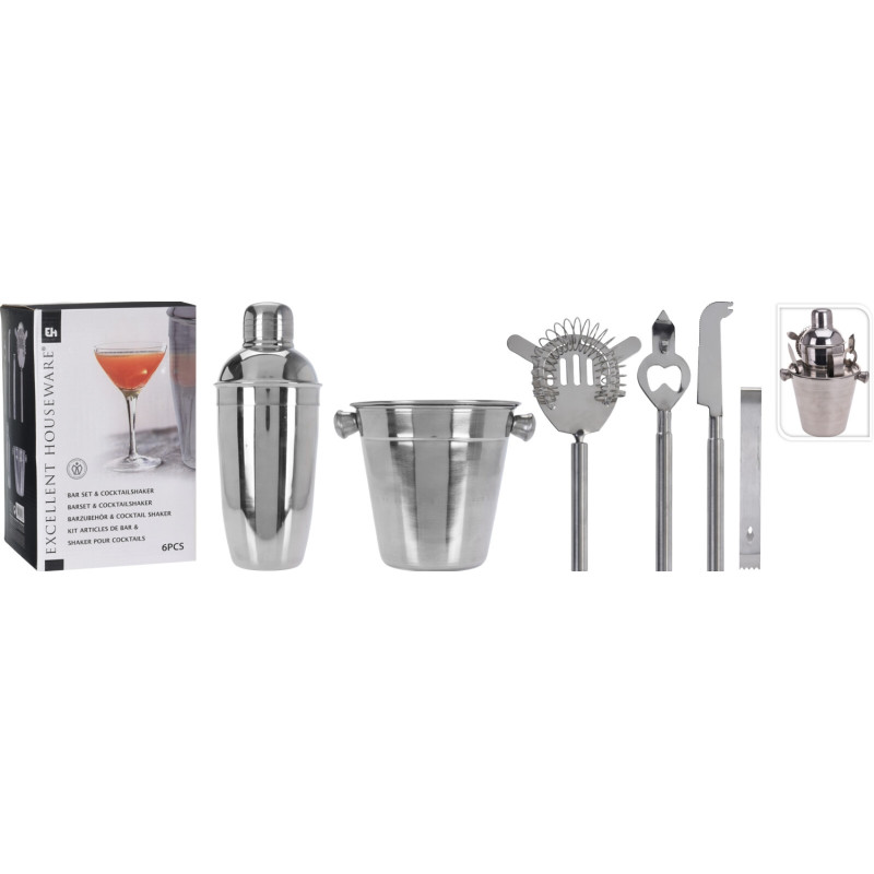 Bartenderset 6 delar Rostfritt Bartenderset 6 delar Rostfritt
