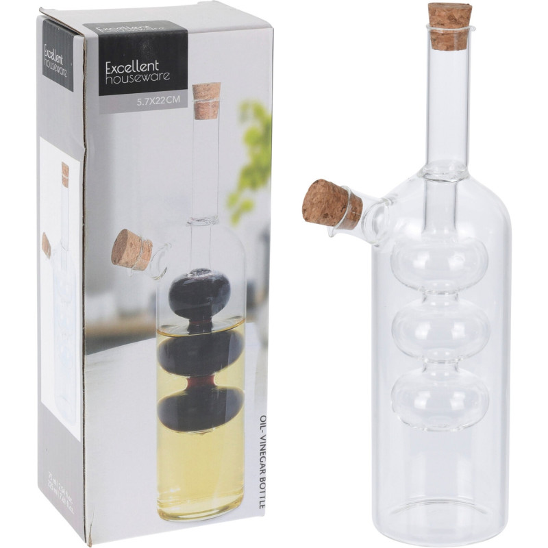 Flaska Glas Olja & Vinäger 22 cm Flaska Glas Olja & Vinäger 22 cm