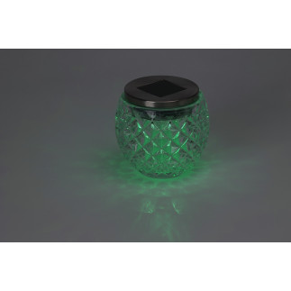 Solcellslampa Glas Multifärg 