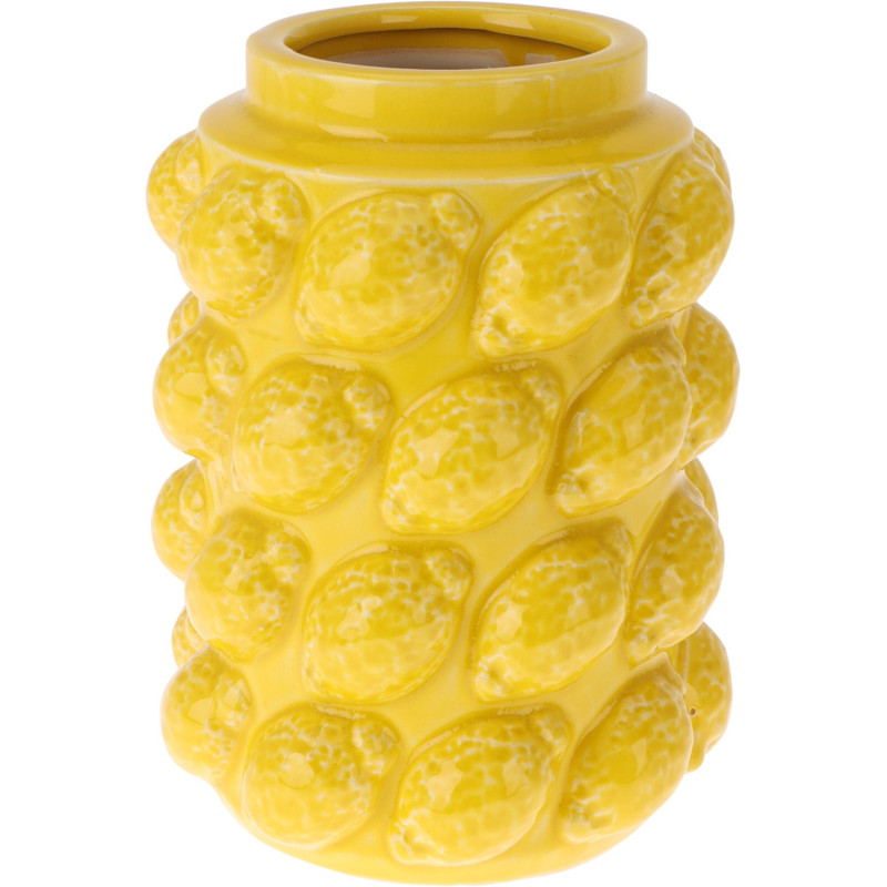 Vas Citroner Gul Keramik 19 cm Vas Citroner Gul Keramik 19 cm