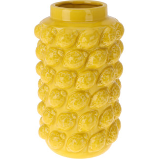 Vas Citroner Gul Keramik 27 cm