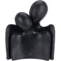 Figur Kram Människor Keramik Grå Svart Beige 17 cm Figur Kram Människor Keramik Grå Svart Beige 17 cm