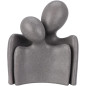 Figur Kram Människor Keramik Grå Svart Beige 17 cm Figur Kram Människor Keramik Grå Svart Beige 17 cm