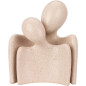 Figur Kram Människor Keramik Grå Svart Beige 17 cm Figur Kram Människor Keramik Grå Svart Beige 17 cm