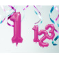 Ballong Siffra 1 Rosa 86 cm Ballong Siffra 1 Rosa 86 cm