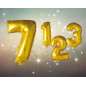 Ballong Siffra 7 Guld 86 cm Ballong Siffra 7 Guld 86 cm