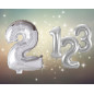 Ballong Siffra 2 Silver 86 cm Ballong Siffra 2 Silver 86 cm