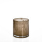 Ljushållare Brun Glas 10x10 cm Ljushållare Brun Glas 10x10 cm