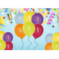 Ballong Födelsedag 2 år 6-pack Latex Mixade