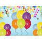 Ballong Födelsedag 6 år 6-pack Latex Mixade Ballong Födelsedag 6 år 6-pack Latex Mixade