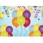 Ballong Födelsedag 9 år 6-pack Latex Mixade Ballong Födelsedag 9 år 6-pack Latex Mixade