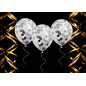 Ballong Konfetti Prickar Silver 6-pack 30 cm Latex Ballong Konfetti Prickar Silver 6-pack 30 cm Latex