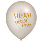 Ballong Hurra Vit Pearl 6-pack Latex Ballong Hurra Vit Pearl 6-pack Latex