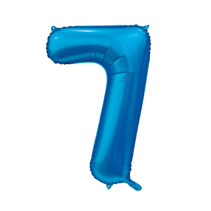 Ballong Siffra 7 Blå 86 cm