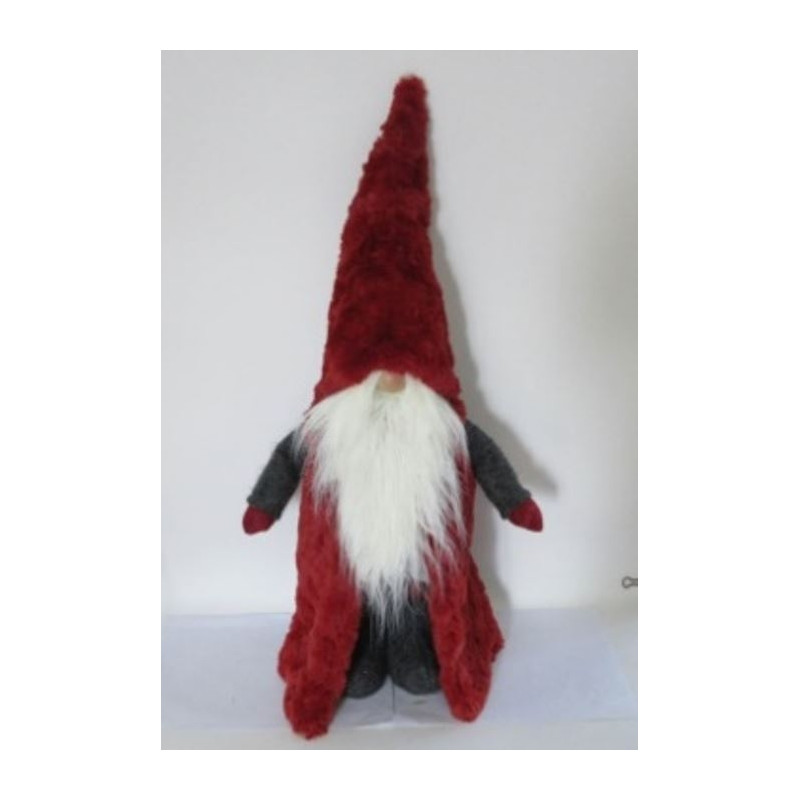 Tomte Textil Röd/Grå 64 cm Tomte Textil Röd/Grå 64 cm