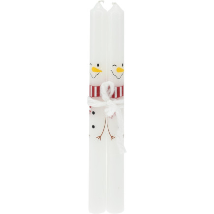 Ljus Jul 2-pack Snögubbar 25 cm