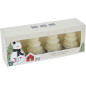 Ljus Värmeljus Gran Vit 4-pack Ljus Värmeljus Gran Vit 4-pack
