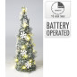 Julkon med Snö LED-belysning Belysning Timer 40 cm Julkon med Snö LED-belysning Belysning Timer 40 cm