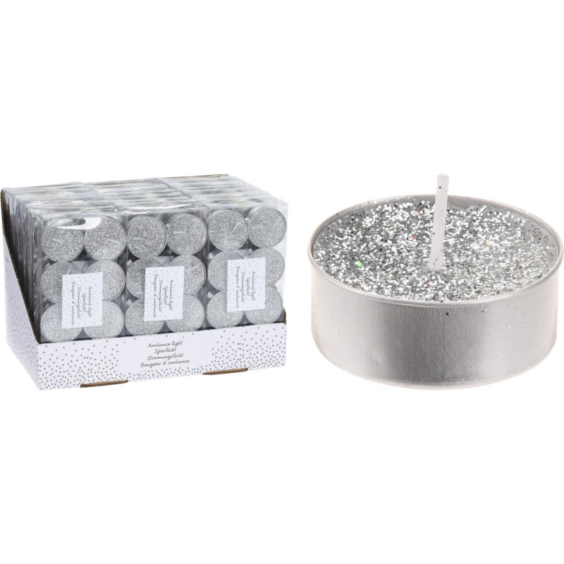 Ljus Värmeljus Silver 8-pack Ljus Värmeljus Silver 8-pack