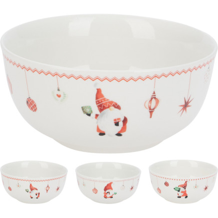 Skål Jul Vit Tomte