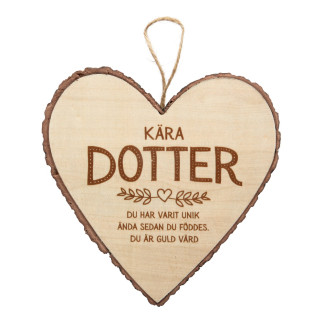 Hjärta Trä Dotter