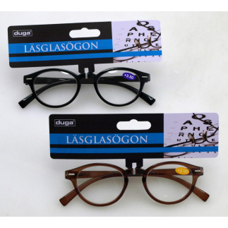 DUGA Läsglasögon 2,00 Brun