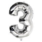Ballong Siffror 75cm silver