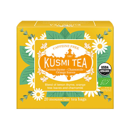 Kusmi Te Lemon Thyme Chamomille Tepåsar 20st