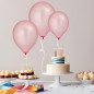 Ballong Blank Rosa Spegelballong 6-pack 30 cm Latex