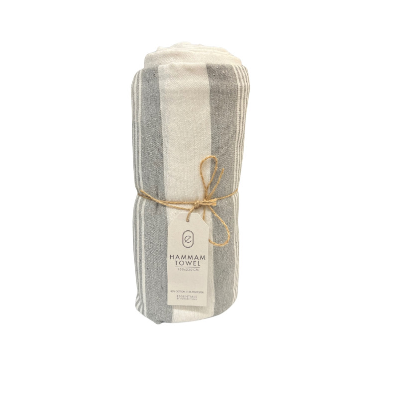 Hamam Handduk Badlakan Strandfilt 150x220 cm Grå