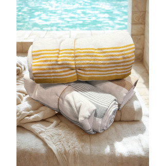 Hamam Handduk Badlakan Strandfilt 150x220 cm Grå