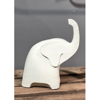 Elefant Vit 20 cm